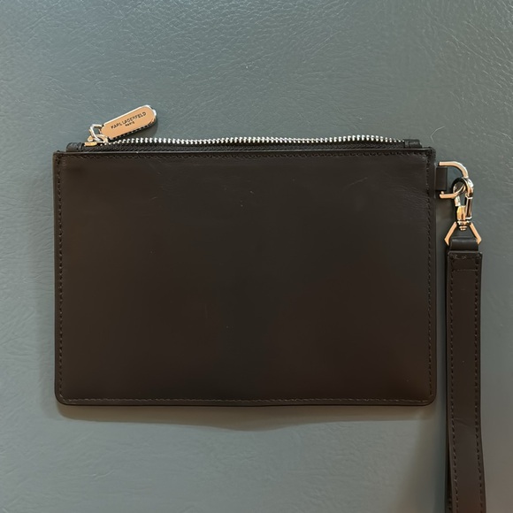 karl lagerfeld leather clutch - Picture 5 of 6